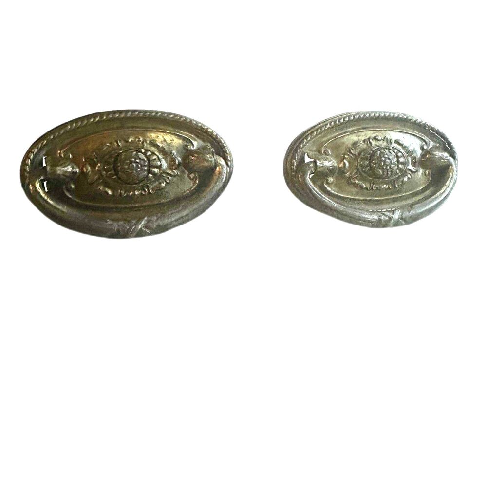 Hepplewhite Floral One-Hole Bail Pull Knobs - Set of 2